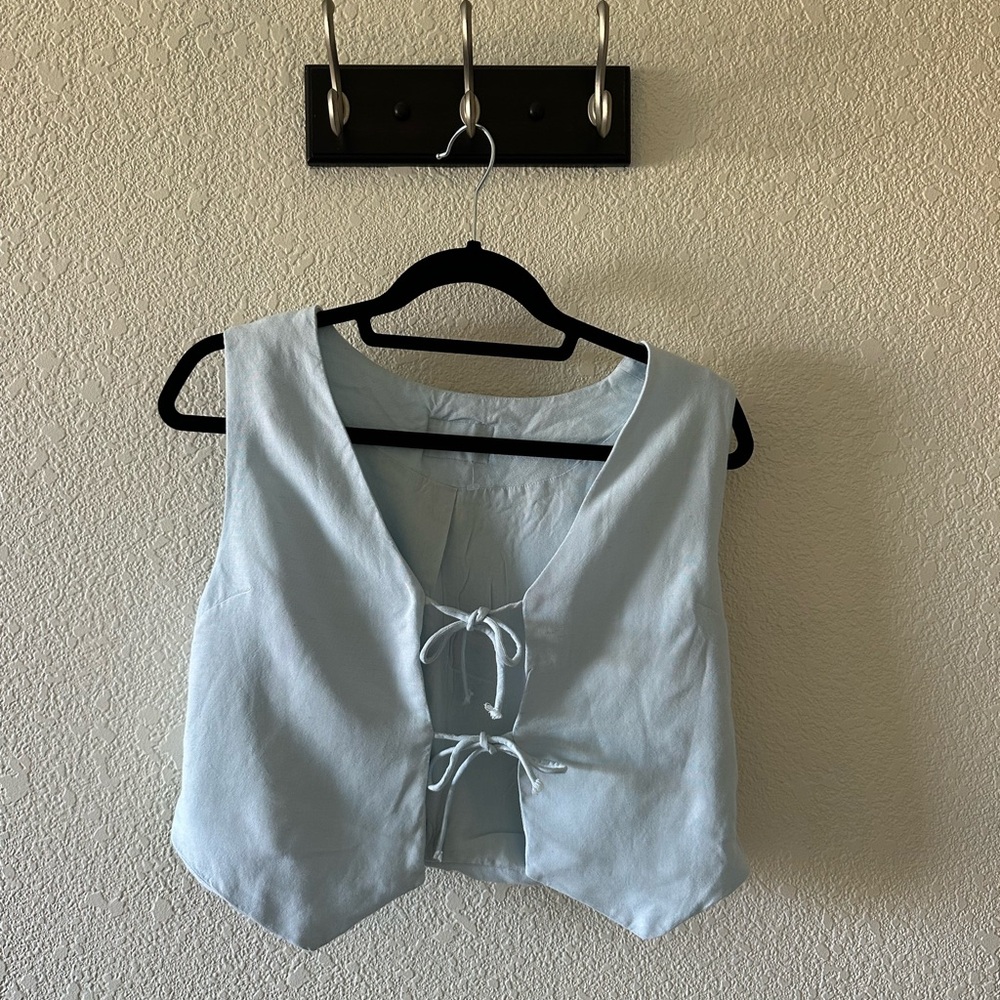 Daily Drills Sky Blue Crop Top